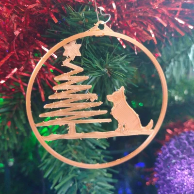 Móc Treo Giáng Sinh Hình Chó Chăn Cừu Đức