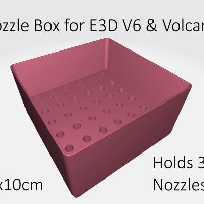 Hộp Đựng Nozzle cho E3D-V6 & Volcano (Chứa được 30 Nozzle!)