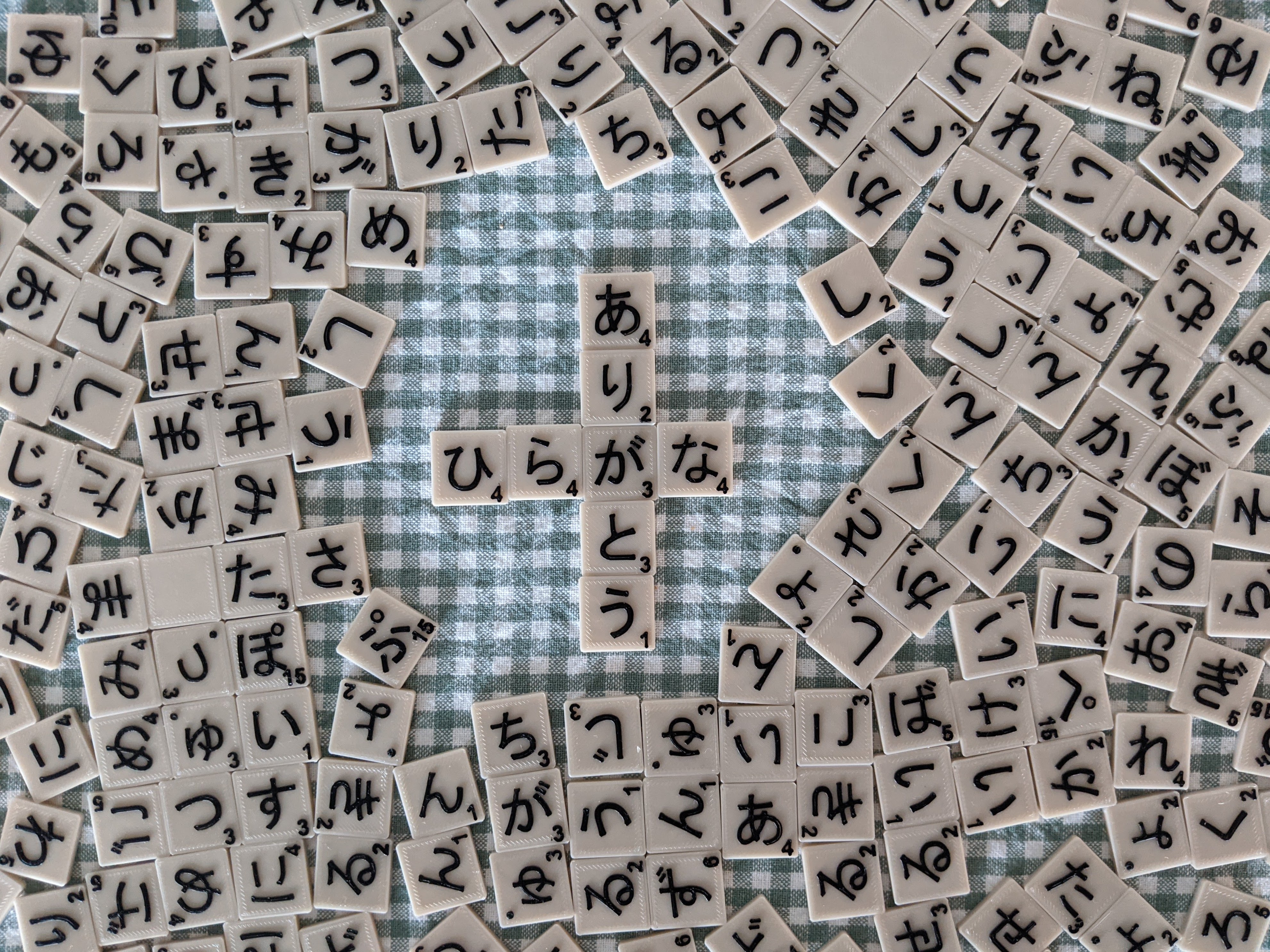 Ô chữ Scrabble Hiragana tiếng Nhật (đơn giản)