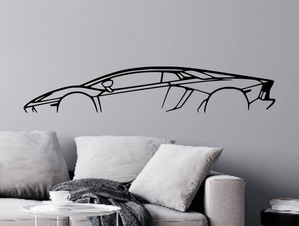 Tranh Treo Tường Hình Bóng Lamborghini Aventador