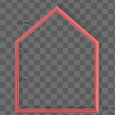 Khuôn Cắt Bánh Gừng Hình Ngôi Nhà