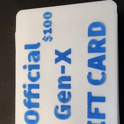 Thẻ quà tặng Gen X chính hãng - không phải mấy thứ kỹ thuật số vô tri