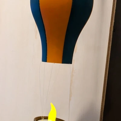 Bóng Bay Khí Nóng Đựng Nến