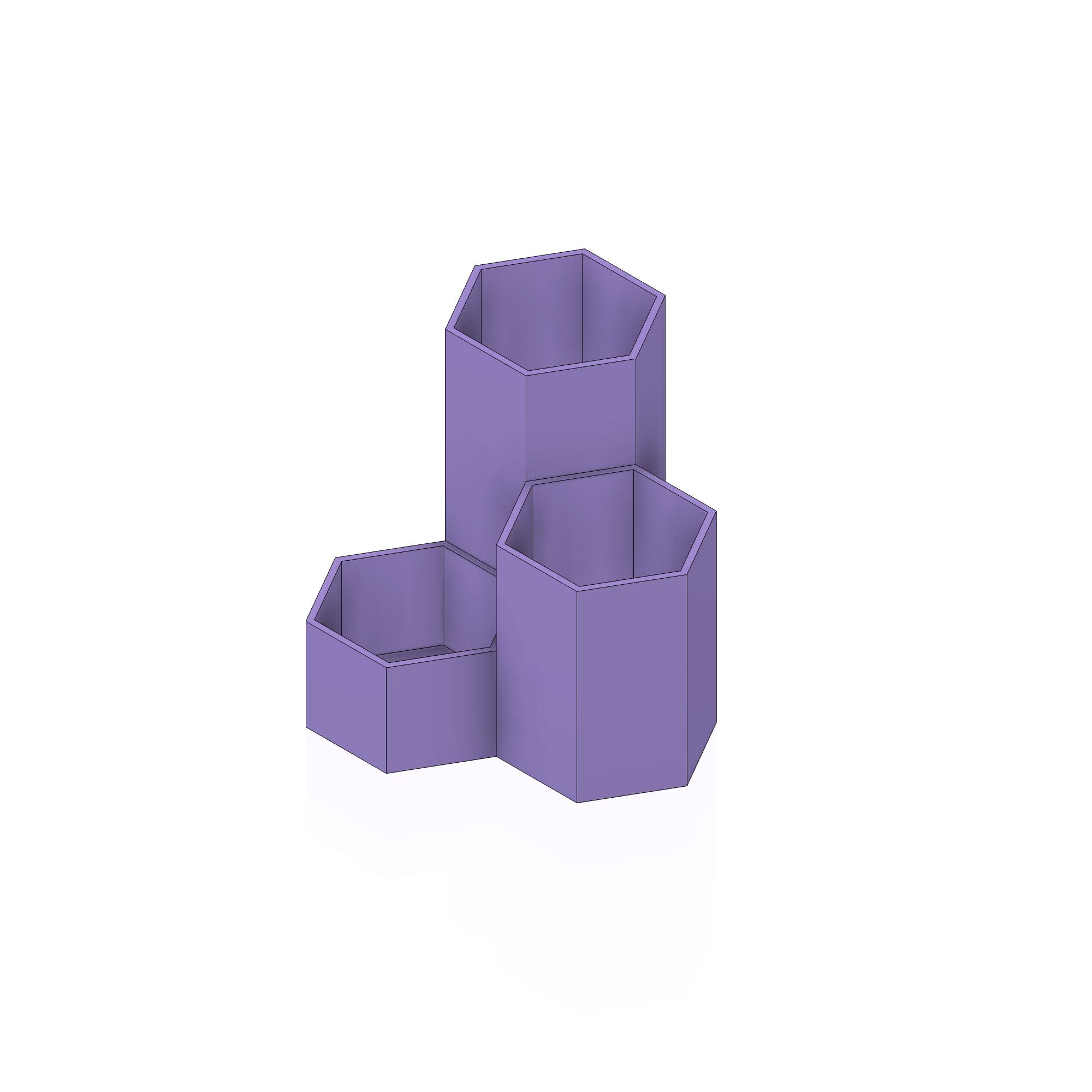 Kệ Đựng Bút Hình Lục Giác, Kệ Cắm Bút Để Bàn, Kệ Đựng Cọ Trang Điểm Hình Tổ Ong Hình Học