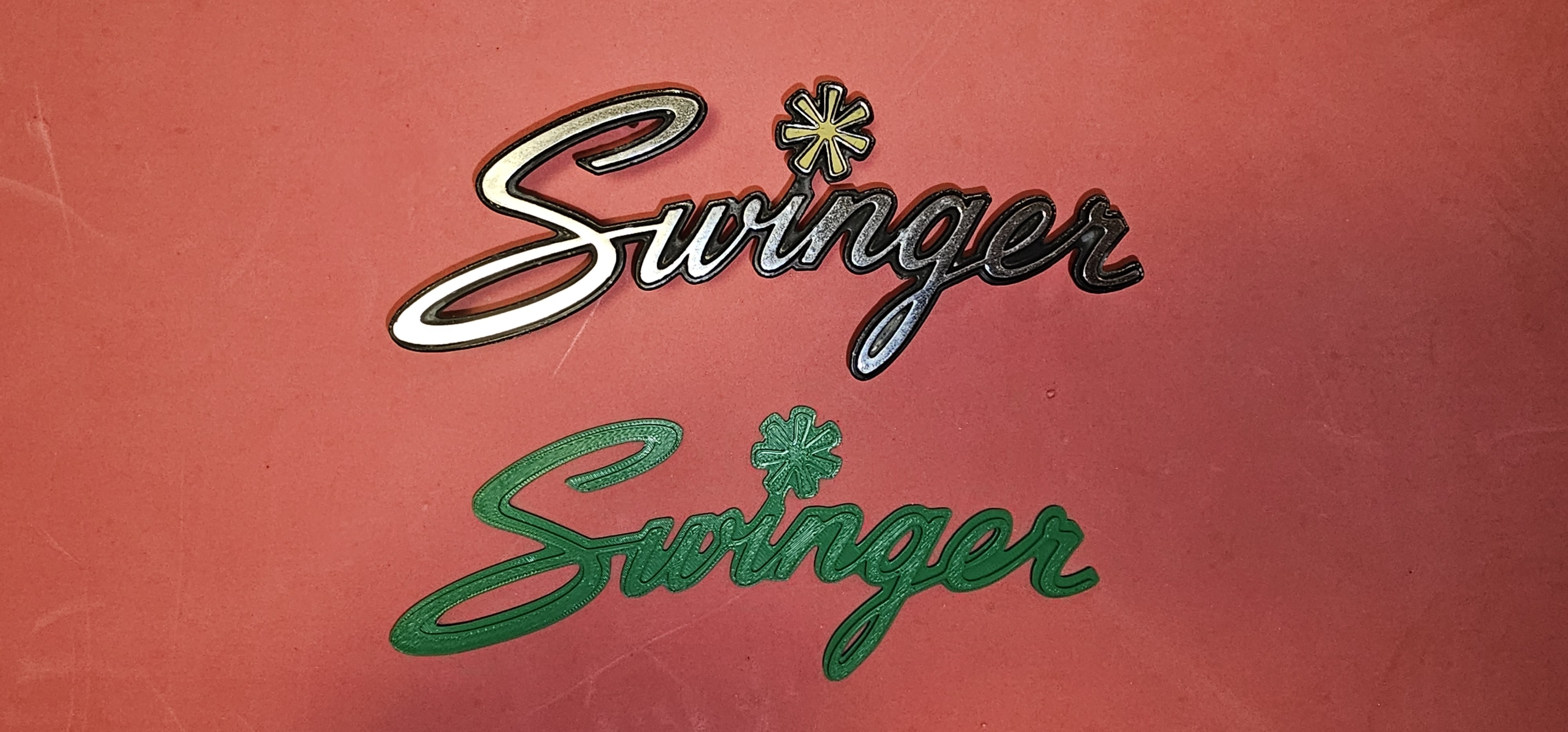 Logo "Swinger" xe Dodge Dart 1970-1975
