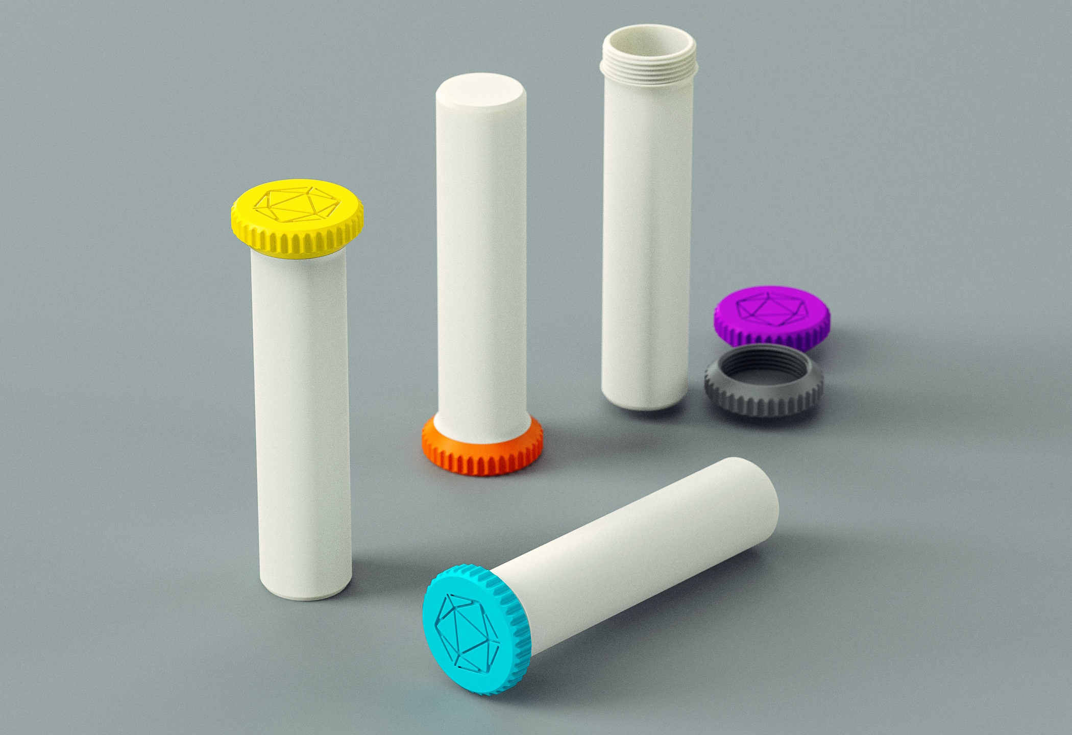 Hộp Đựng Xúc Xắc D&D Kiểu Ống Vặn Nắp