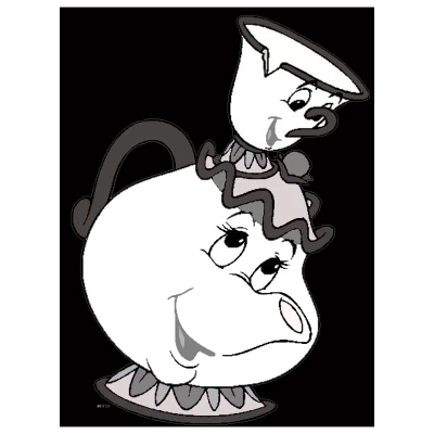 Mô hình Bà Potts (Người đẹp và Quái vật) hueforge