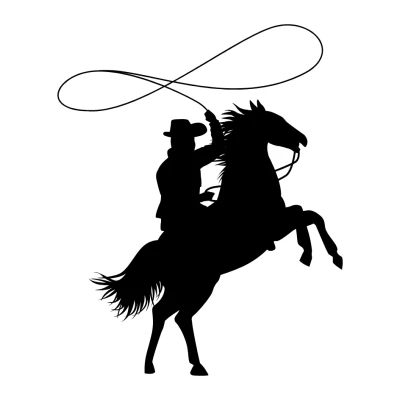 Mô Hình Cowboy Silhouette Treo Tường