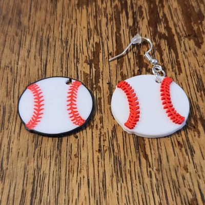 Hoa tai bóng chày hoop và stud