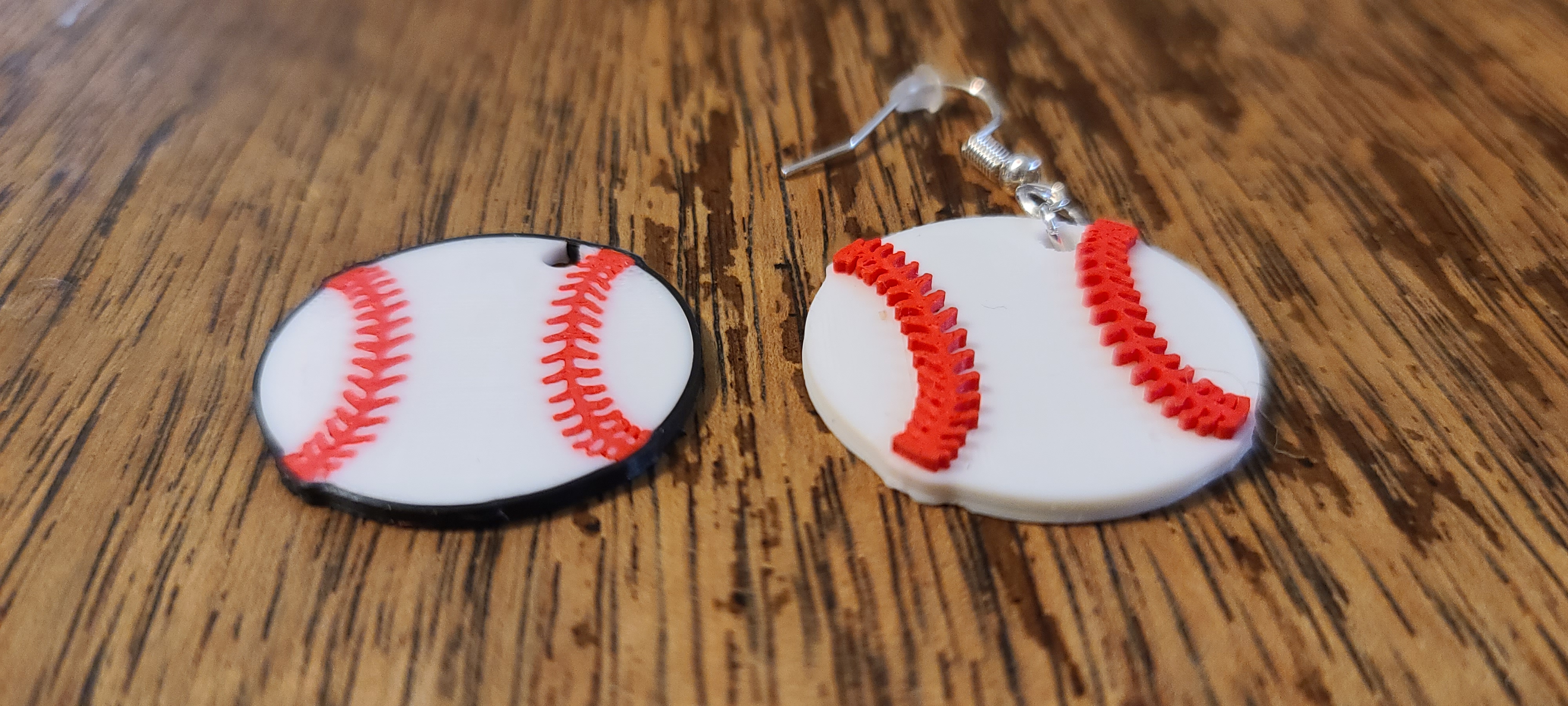 Hoa tai bóng chày hoop và stud