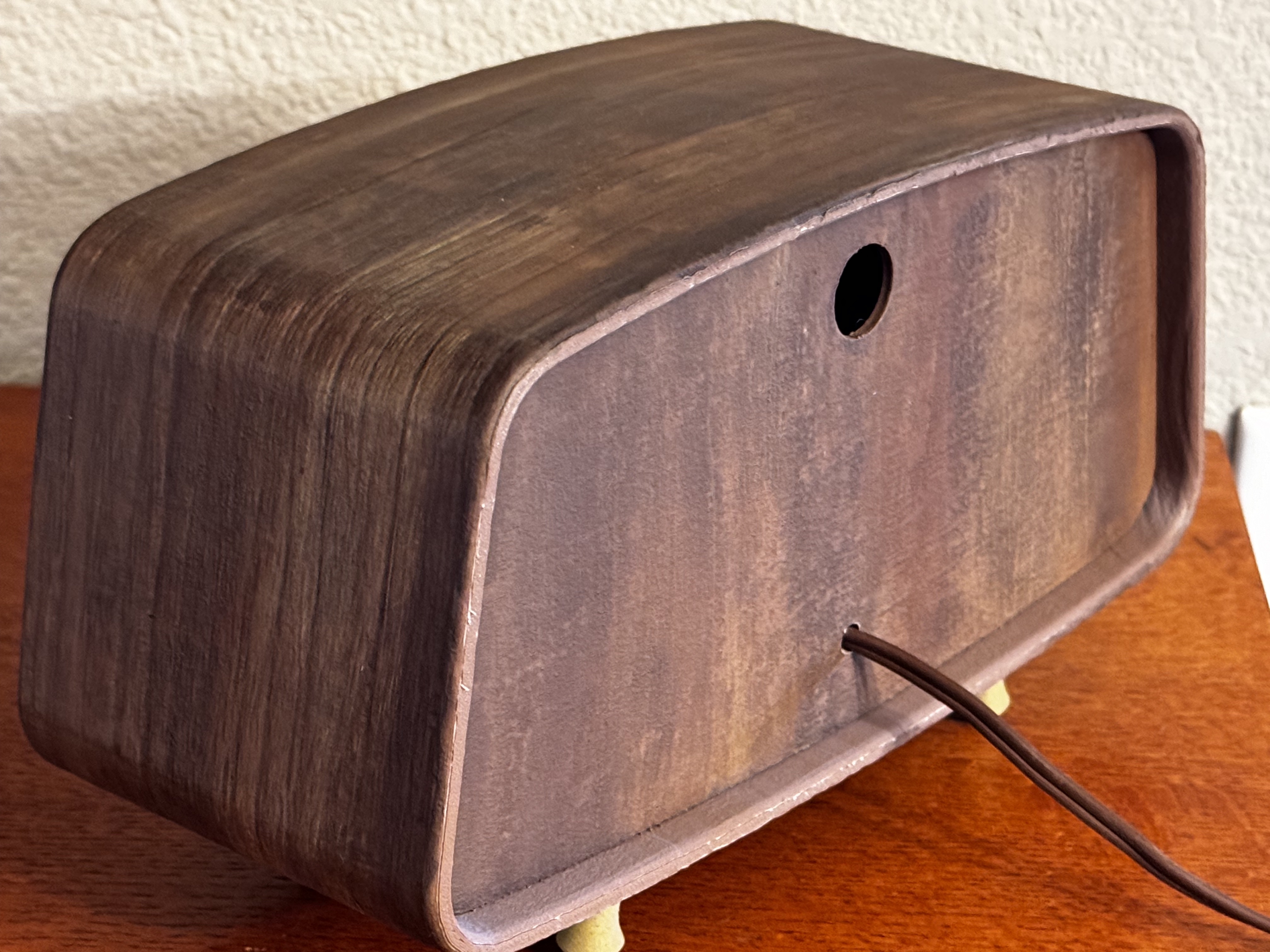 Đồng hồ Mantle bằng gỗ thực sự bằng gỗ giữa thế kỷ - dễ dàng lắp ráp