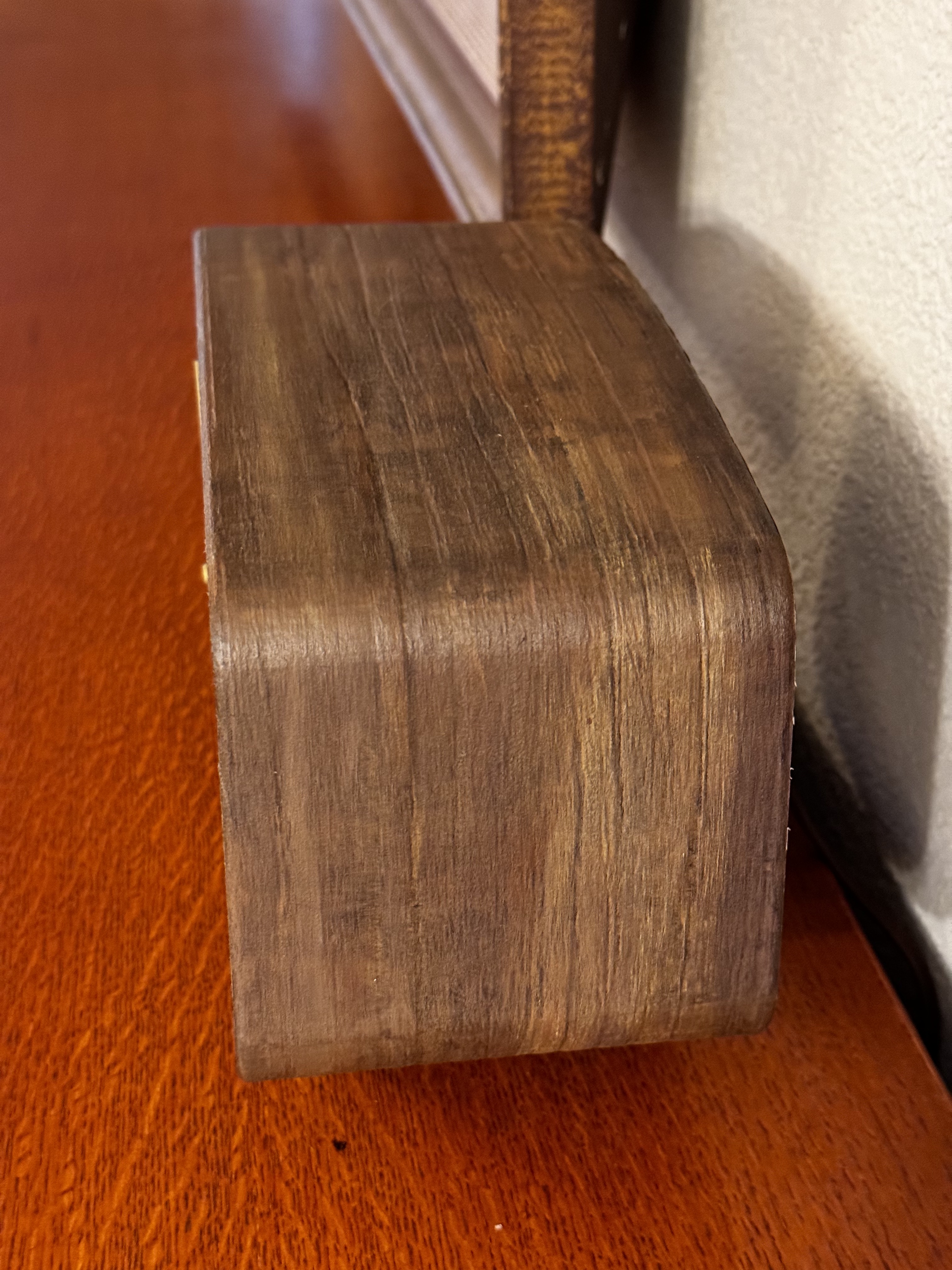 Đồng hồ Mantle bằng gỗ thực sự bằng gỗ giữa thế kỷ - dễ dàng lắp ráp