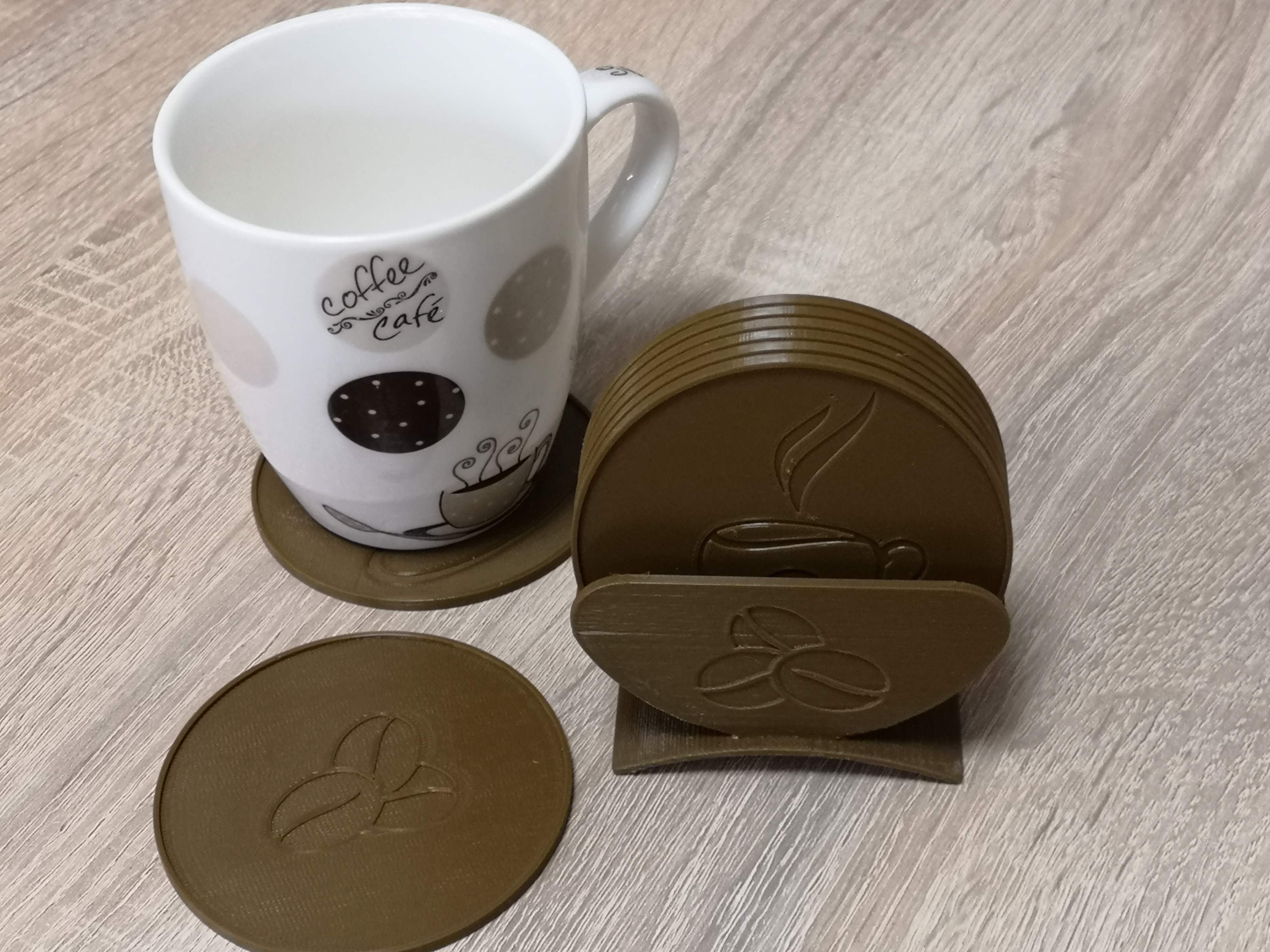 Đế lót ly & giá đỡ - Bộ sưu tập cà phê