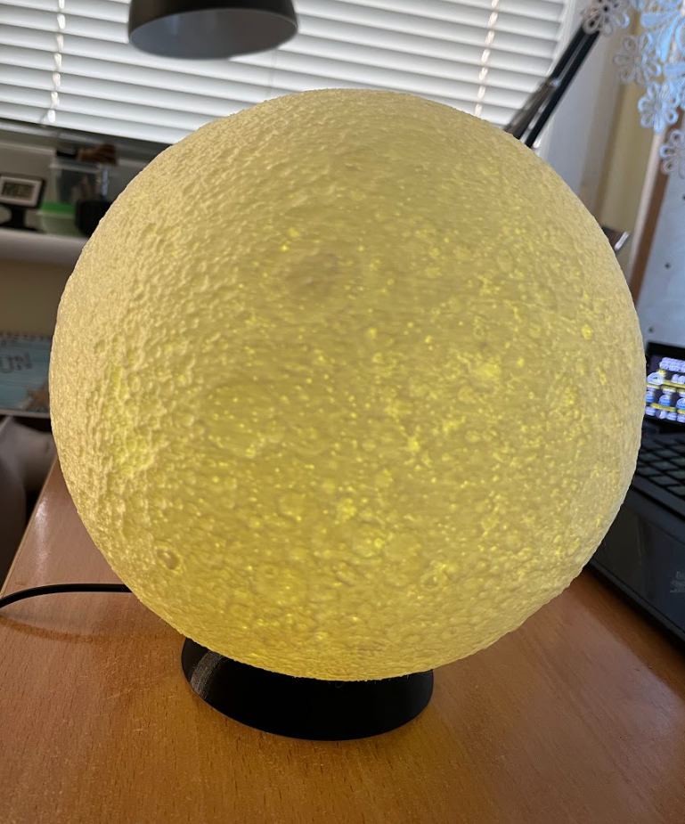 Đế Đèn Mặt Trăng Lithophane