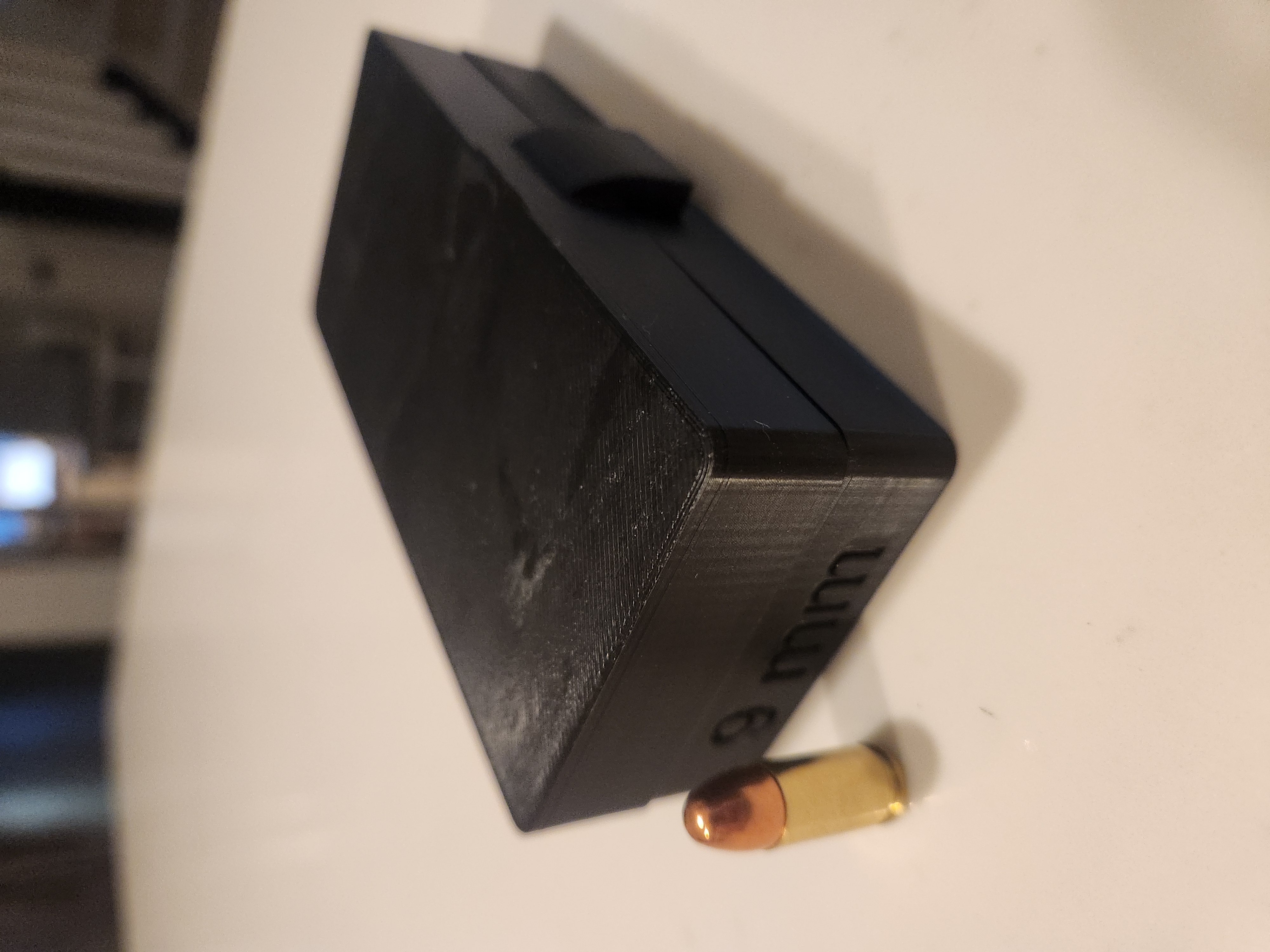 Hộp Đựng 50 Viên Đạn 9mm. Bản Lề In Được.