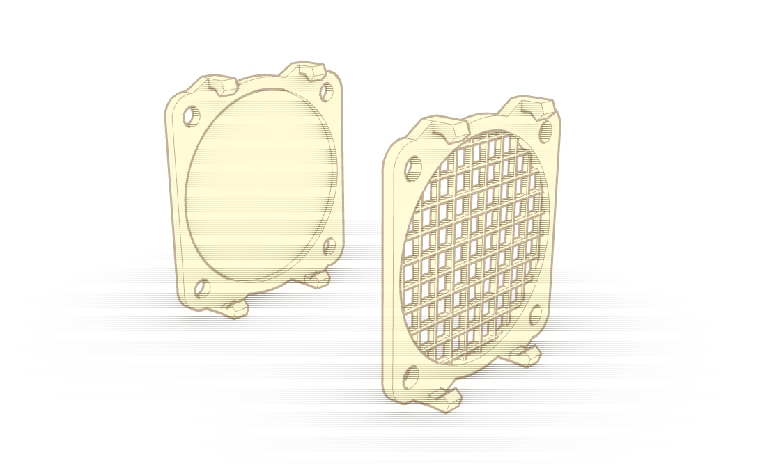 Màn Lọc Chống Tắc Quạt 40x10 Gắn Ngoài