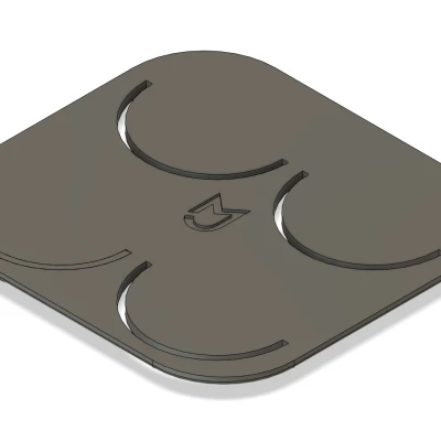 Giá Treo Tường 4 Rổ Lọc 54 mm