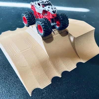 Ramp Xe Monster Truck Tỉ Lệ 1:64