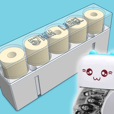 Vỏ có thể xếp chồng lên cho cuộn nhãn 57mm (Máy in CAT di động)