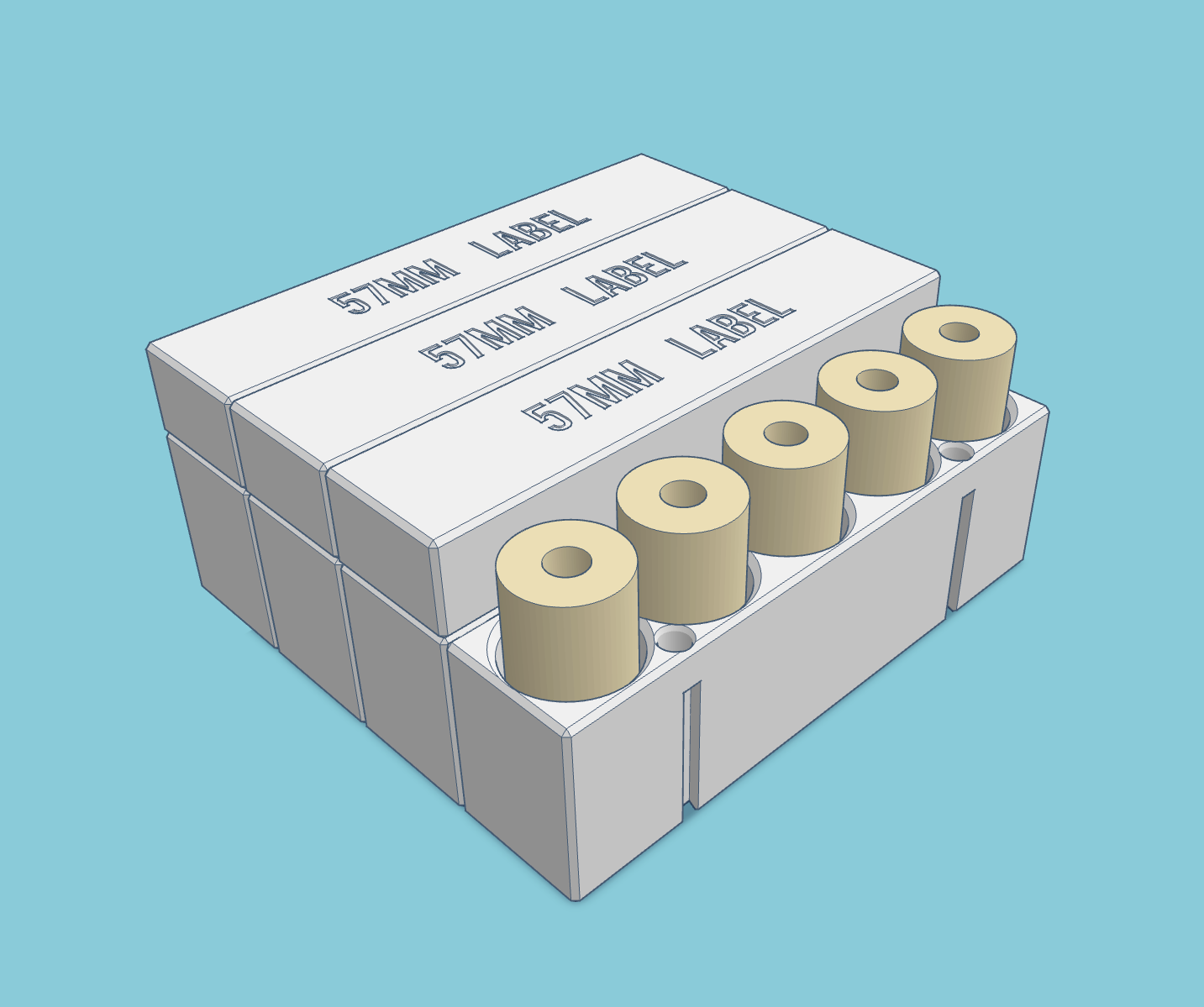 Vỏ có thể xếp chồng lên cho cuộn nhãn 57mm (Máy in CAT di động)