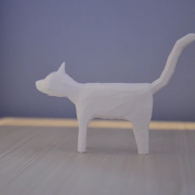 Mô Hình Kotecek - Chú Mèo Low Poly Dễ Thương
