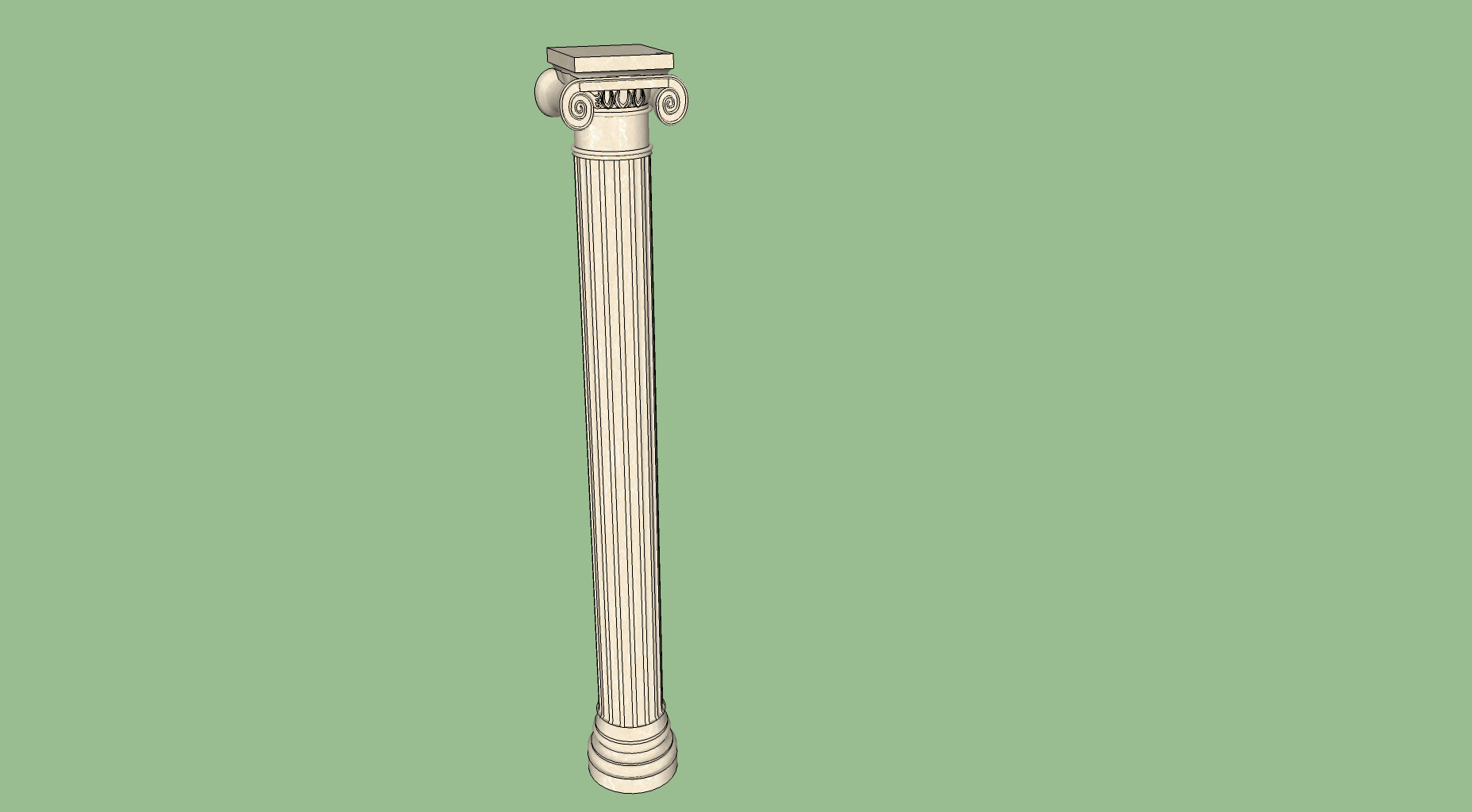 Cột trụ Hy Lạp - Mô hình 3D Sketchup Miễn phí