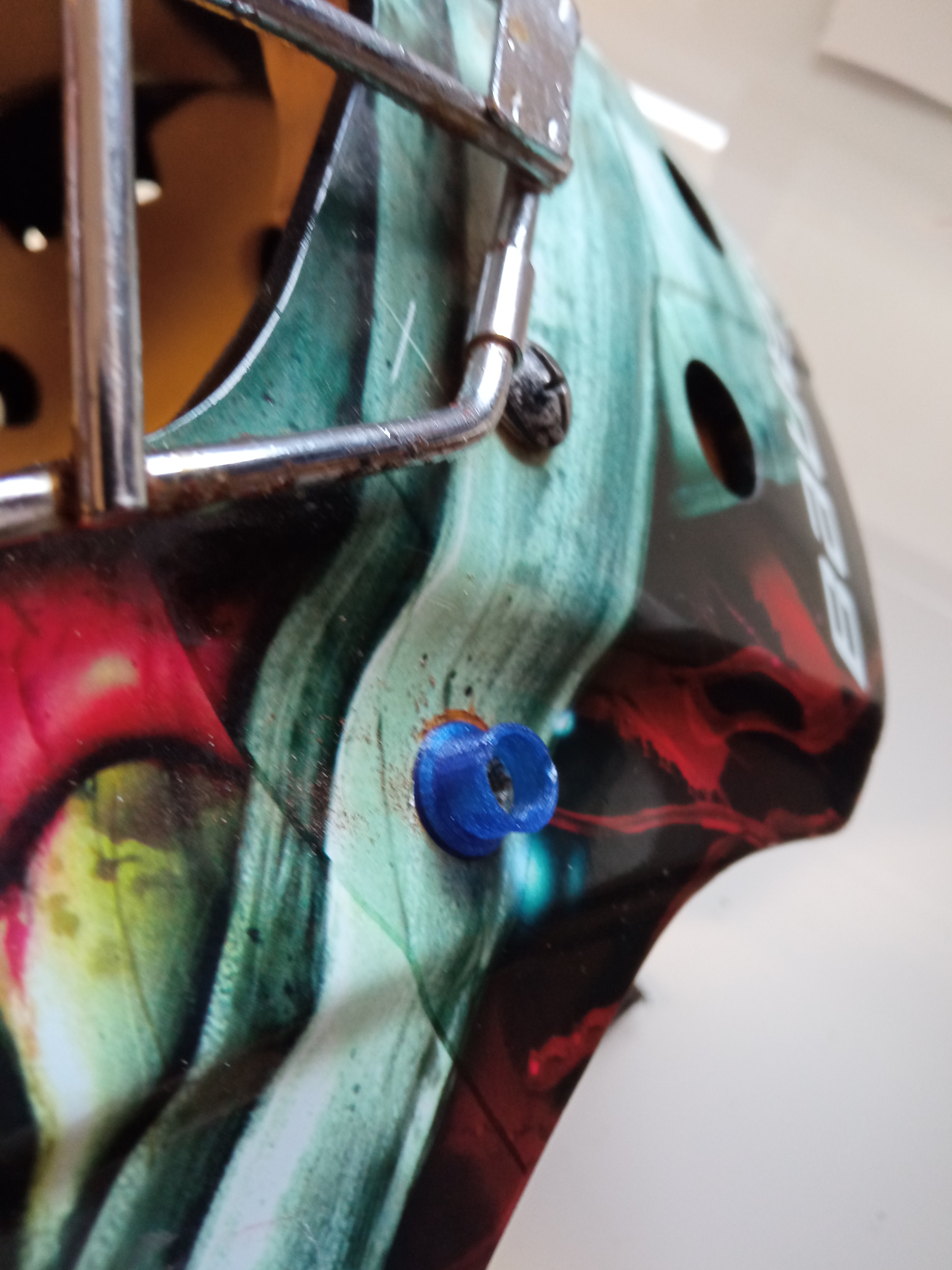 Pat cài cho nón thủ môn hockey Bauer