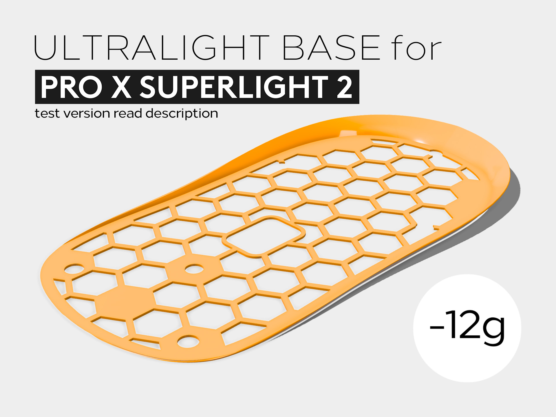 Đế Siêu Nhẹ Cho Logitech G Pro X Superlight 2 (Bản Miễn Phí)