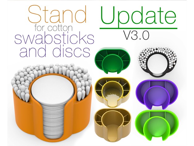 Chân đế đựng tăm bông và bông tẩy trang