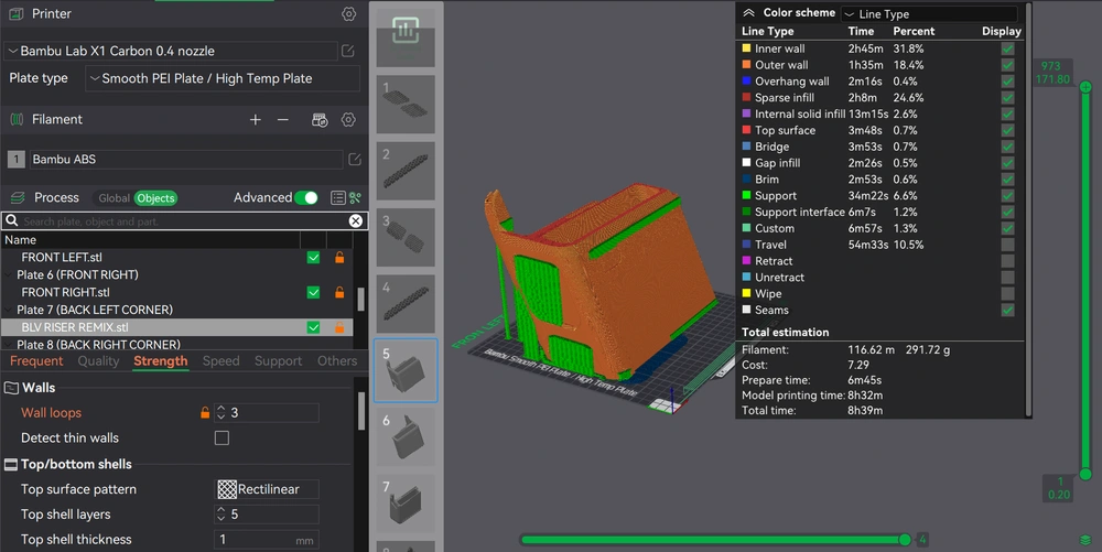 BAMBU LAB P1P -P1S - X1 - X1C - X1E AMS RISER REMIX - THẤP VÀ IN NHANH HƠN