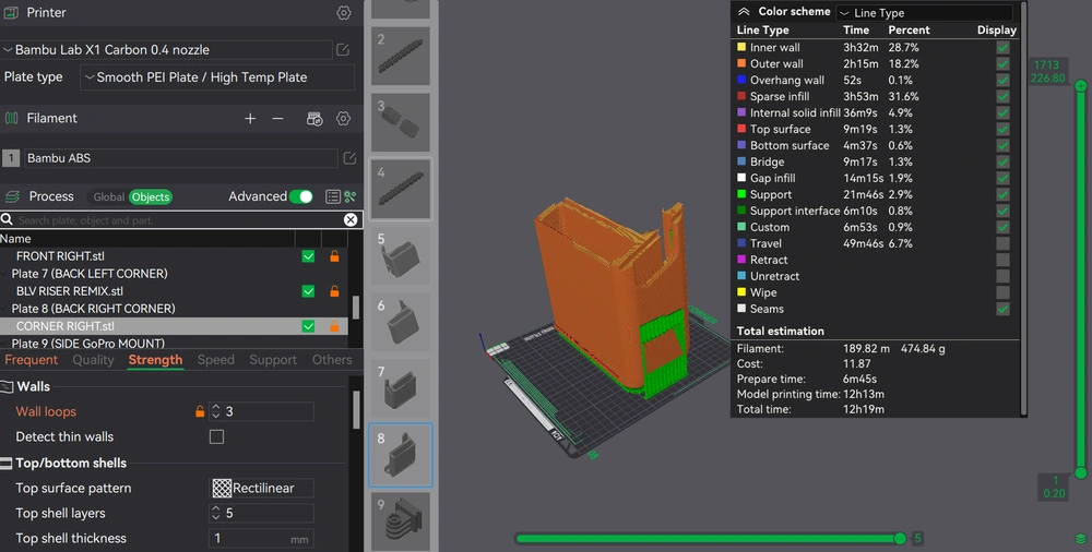 BAMBU LAB P1P -P1S - X1 - X1C - X1E AMS RISER REMIX - THẤP VÀ IN NHANH HƠN