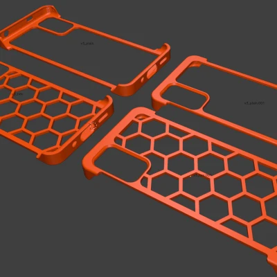 Ốp lưng Note 10 5G hình lục giác tối giản