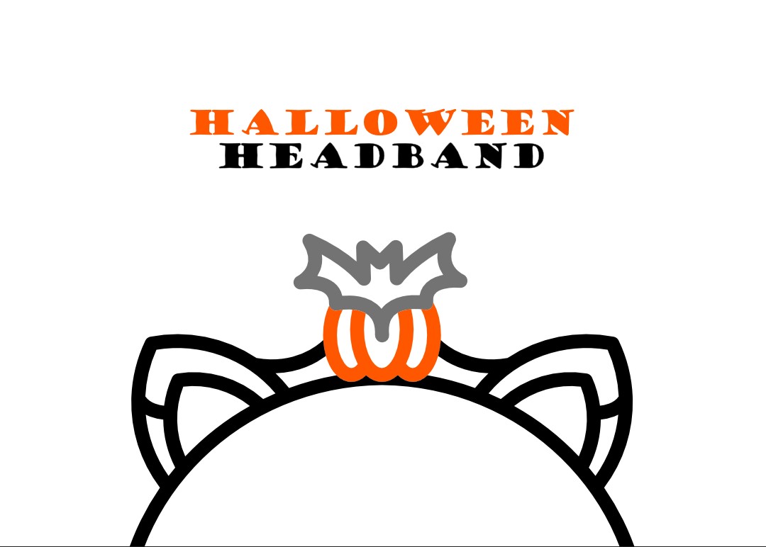 Băng Đô Halloween Mèo Đen, Bí Ngô Và Dơi