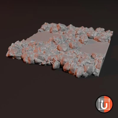 Mô hình Địa hình Sông 28mm