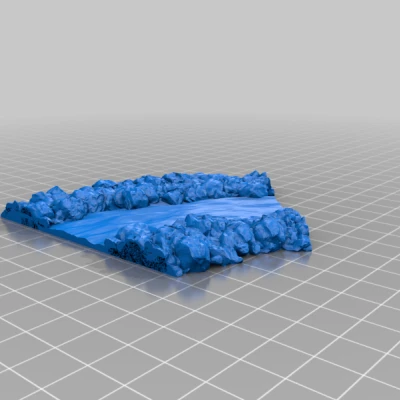 Mô hình Địa hình Sông 28mm