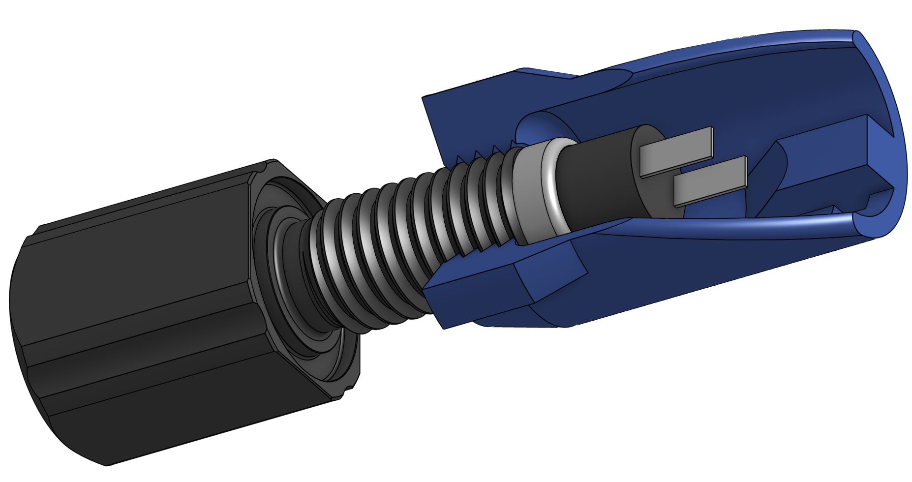 Chụp bảo vệ chống tuột dây cho switch Blue Robotics