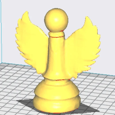 Quân cờ hình thiên thần trắng