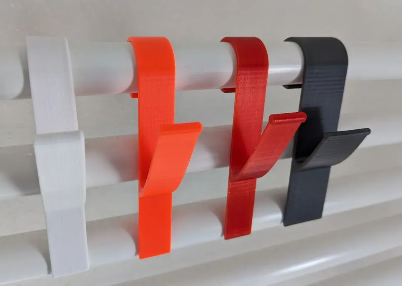 Móc treo và giữ khăn cho máy sưởi, phòng tắm, hồ bơi - cả cho gạt kính phòng tắm