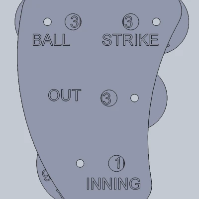 Dụng Cụ Đếm Cho Trọng Tài Baseball