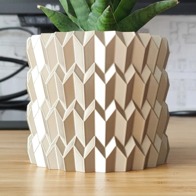 Chậu Cây và Bình Hoa "Steel Wool" - Thiết Kế Vase Mode