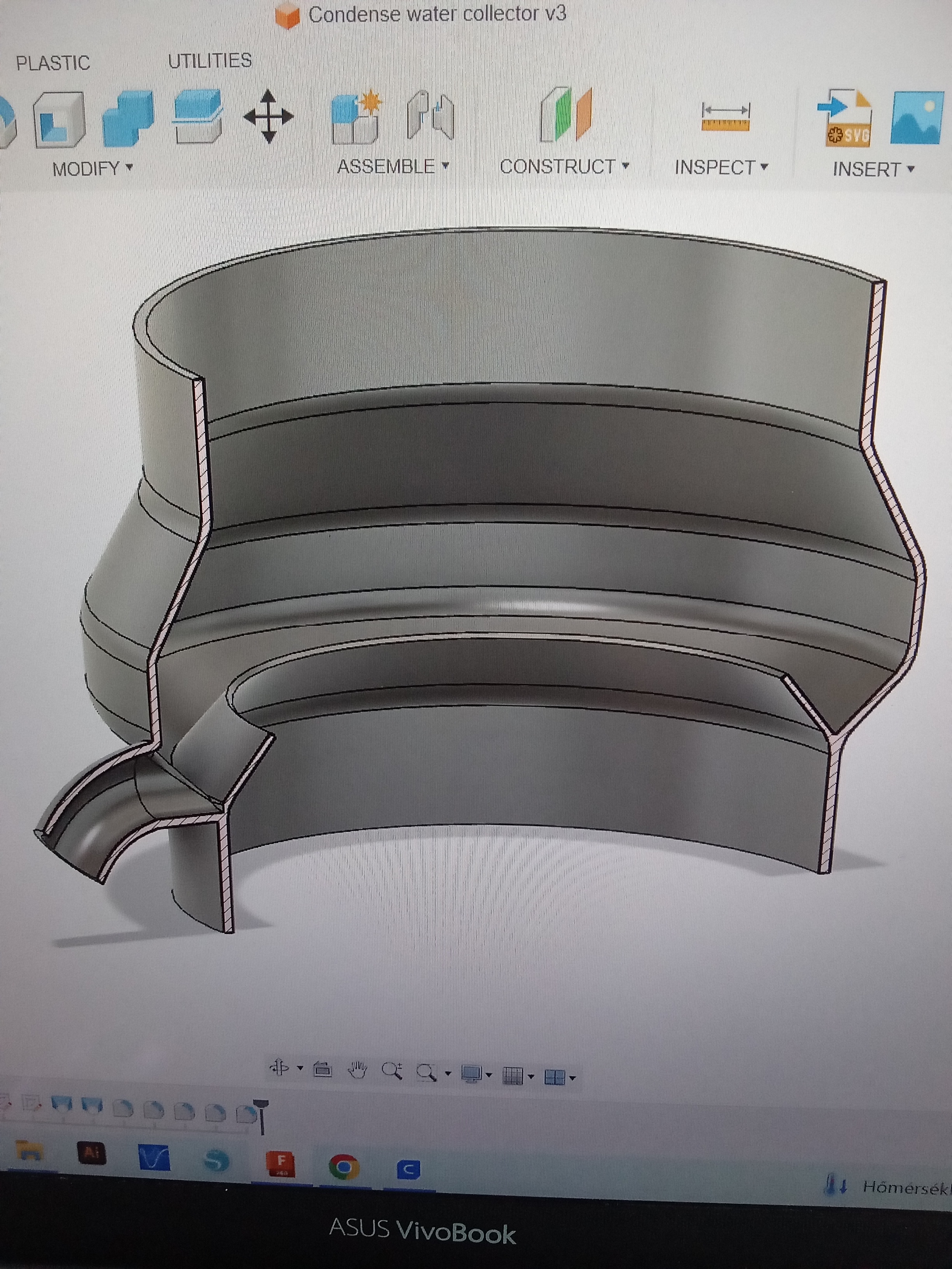 Bộ hứng nước ngưng tụ cho ống hút mùi nhà bếp 150mm