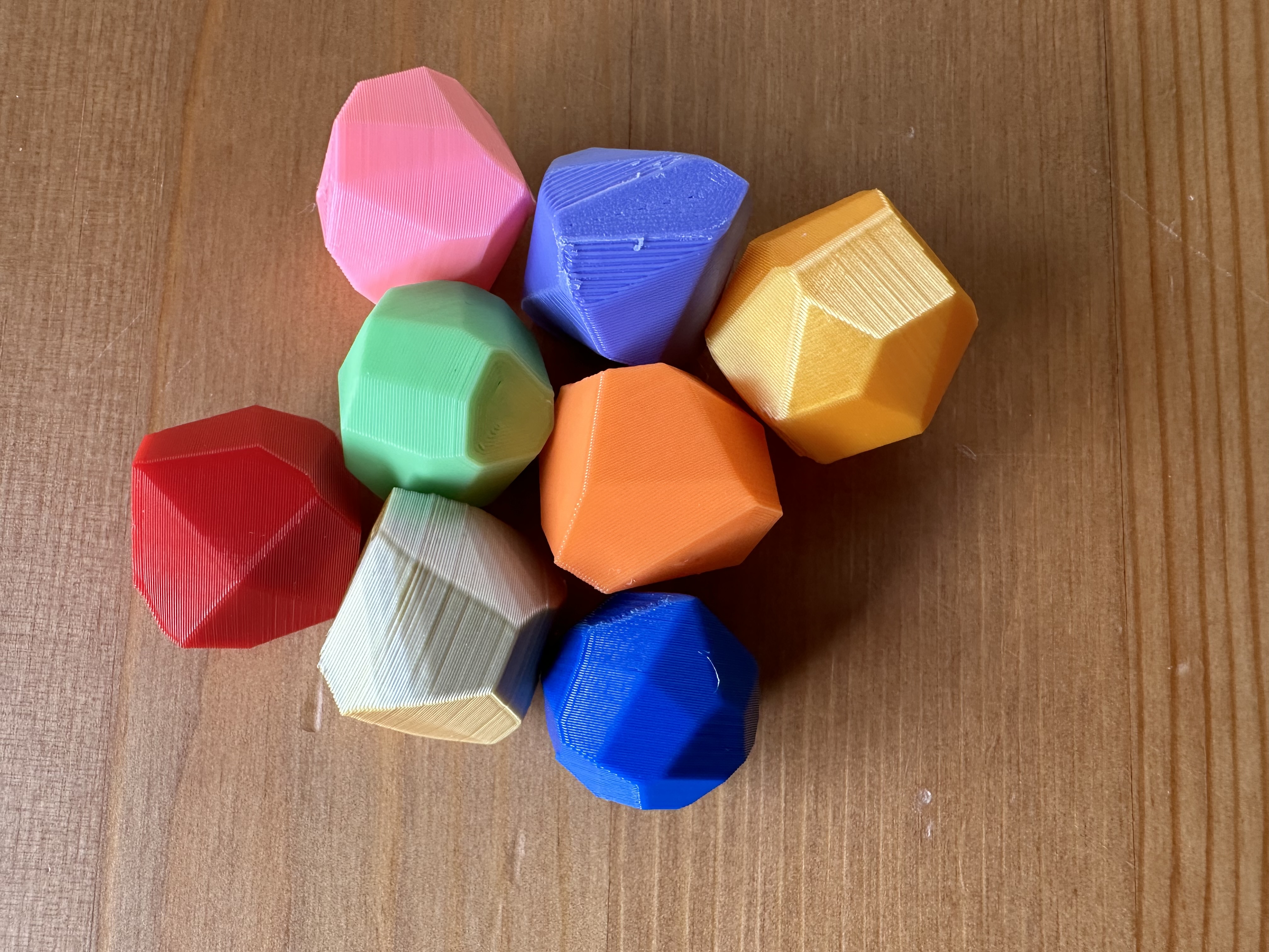 Đá quý & đá cuội Fidget (khoảng 20mm) cho rương báu, kho vàng, mô hình, D&D, game, diorama...