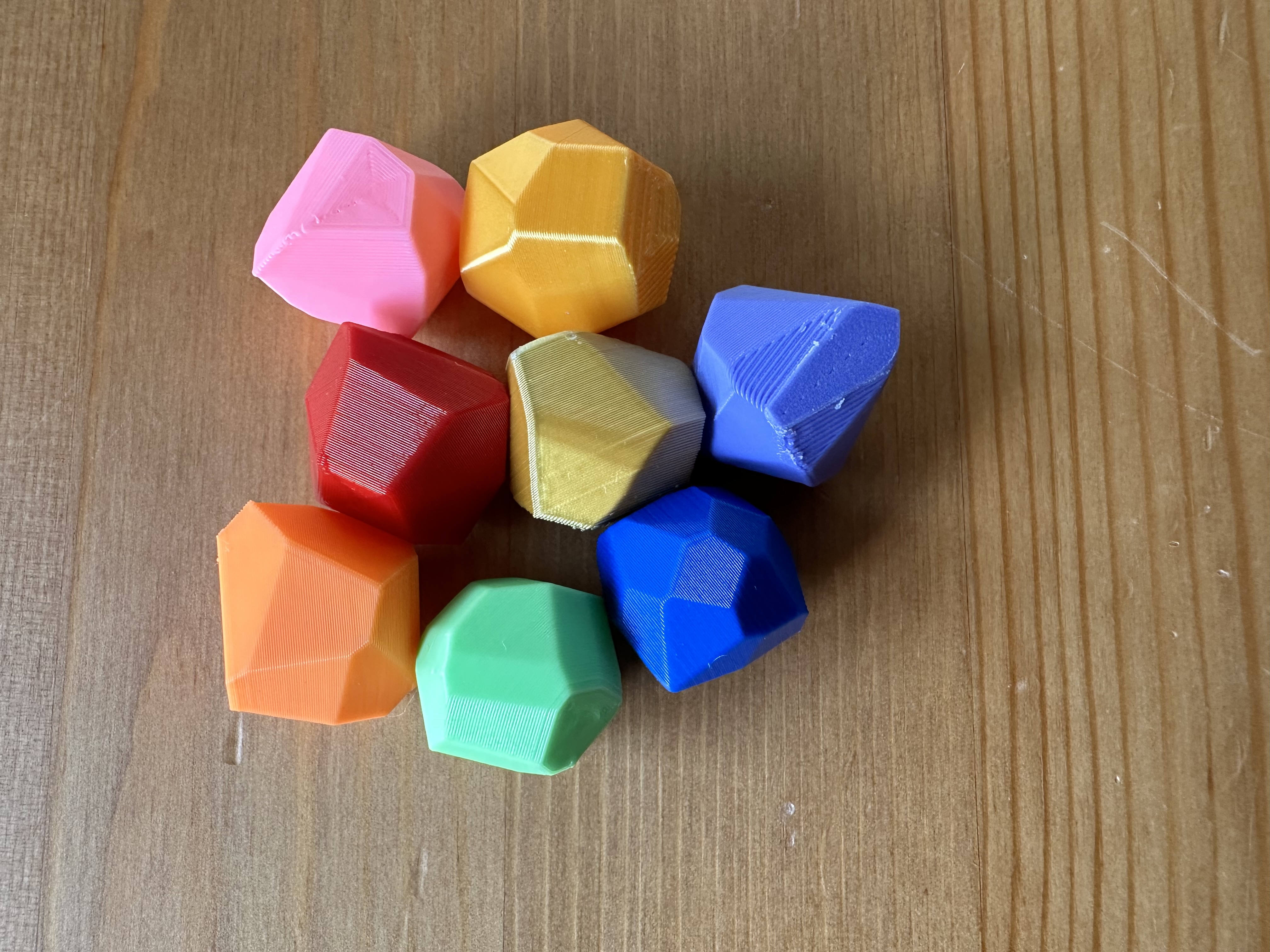 Đá quý & đá cuội Fidget (khoảng 20mm) cho rương báu, kho vàng, mô hình, D&D, game, diorama...