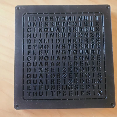 Đồng hồ chữ (tiếng Pháp)