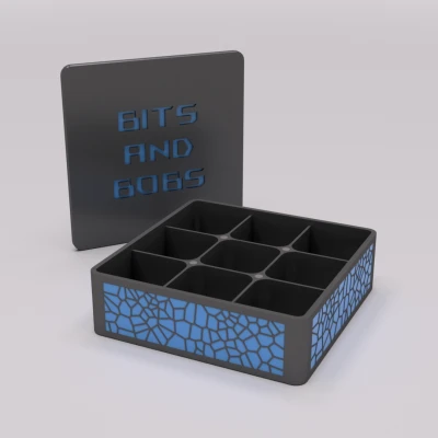 Hộp Đựng Đồ Lặt Vặt 4 Nam Châm 9 Ngăn - Hộp Quà Tặng