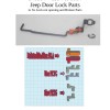 Kẹp Khóa Cửa Jeep Wrangler 1994 - 2014 - Thumbnail 1