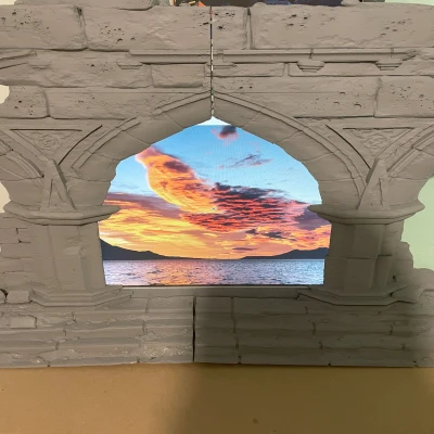 KHUNG VÒM MÀN HÌNH CẢM HỨNG TỪ DI TÍCH CỔ