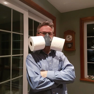 Bộ điều hợp giấy vệ sinh mặt nạ phòng độc của coronavirus 3m