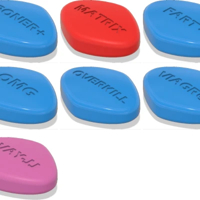 Viên thuốc xanh to bự