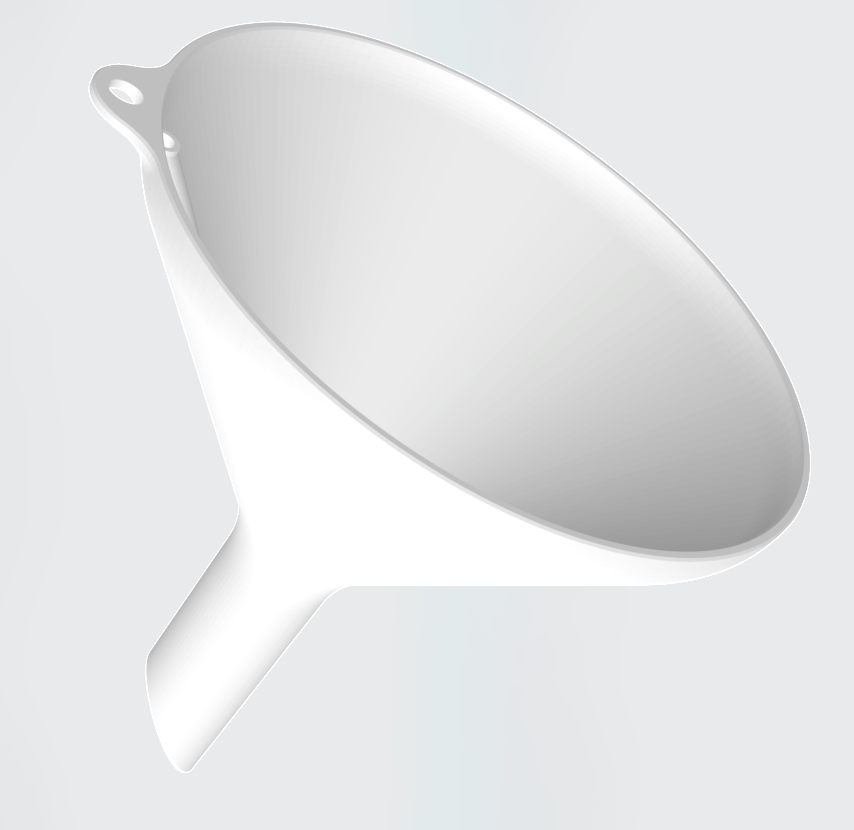 Phễu nhỏ có lỗ thoát khí / Mini funnel with vent